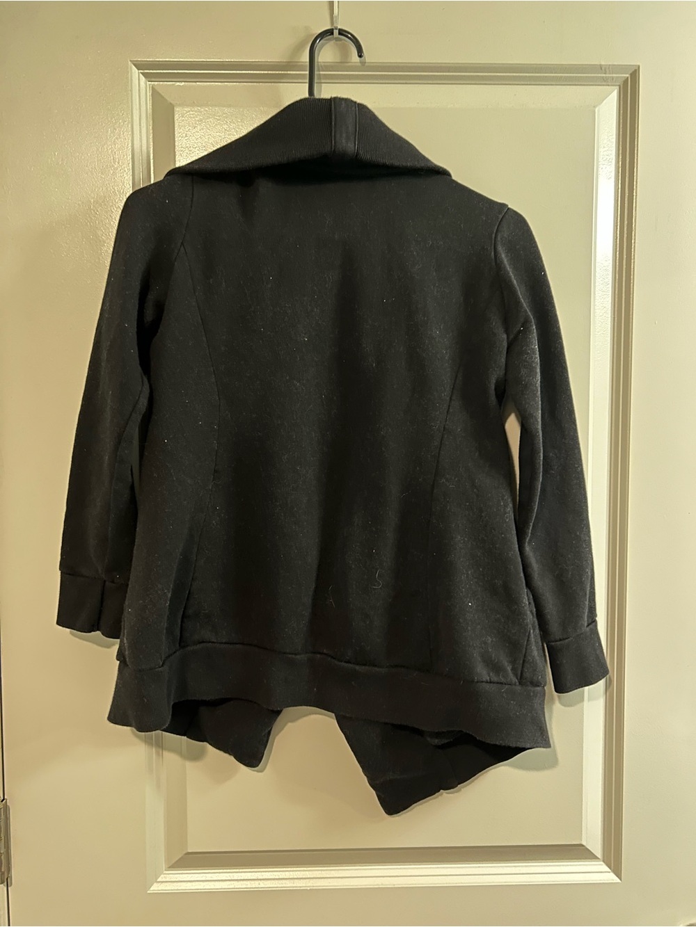 AllSaints Black Zip-Trim Hoodie Cardigan - Picture 10 of 10